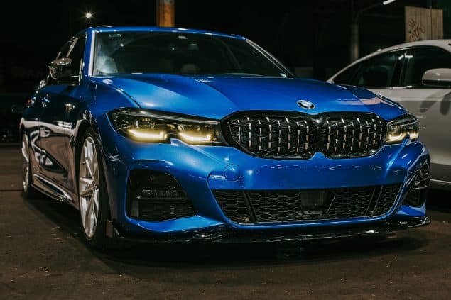 Goiânia,goiás,brasil,12,11,2025,Bmw,,Blue,Luxury,Sports,Sedan,Parked